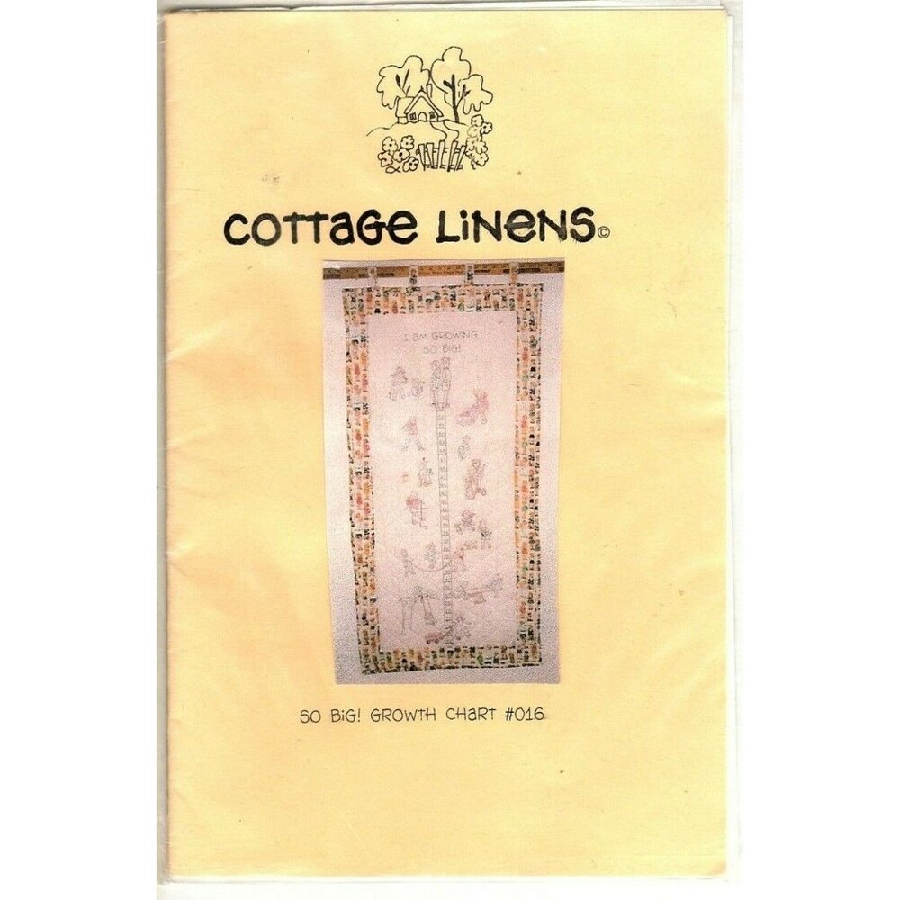 Cottage Linens So Big! Quilted Growth Chart Embroidery Pattern